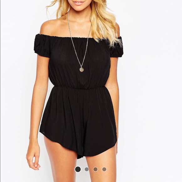 ASOS Pants - Asos off shoulder beach romper